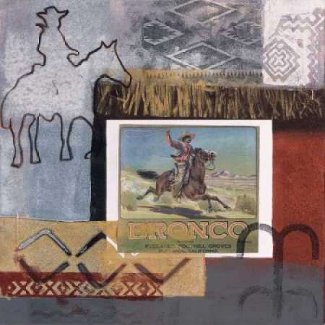 Bronco Canvas Art - BernsenTunick (24 x 24)