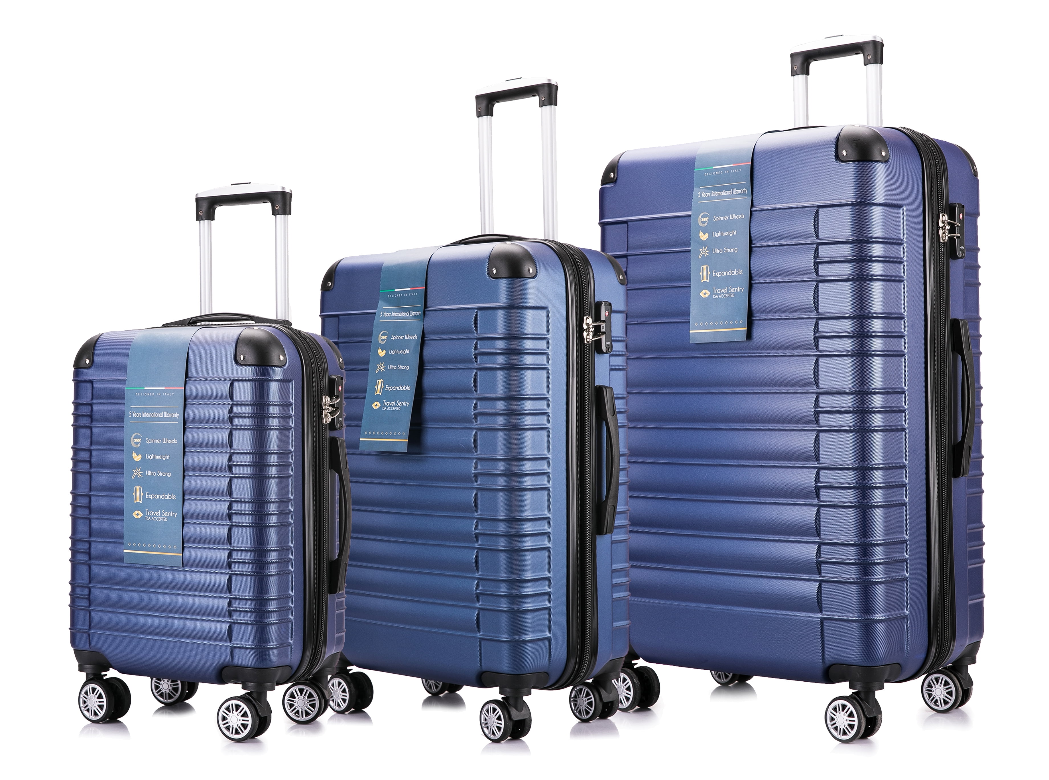 Bronco Polo Luggage Maletas Blue 3pcs sets