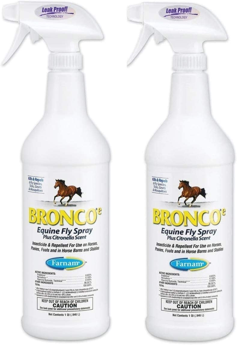 Bronco e Equine Fly Spray 32 oz Trigger Spray - 2 Pack