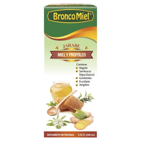 BroncoMiel Syrup 8 oz - Jarabe con Miel