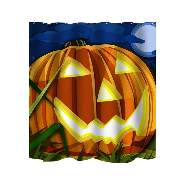 Brondbend Clearance Halloween Themed Digital Printed Shower Curtain