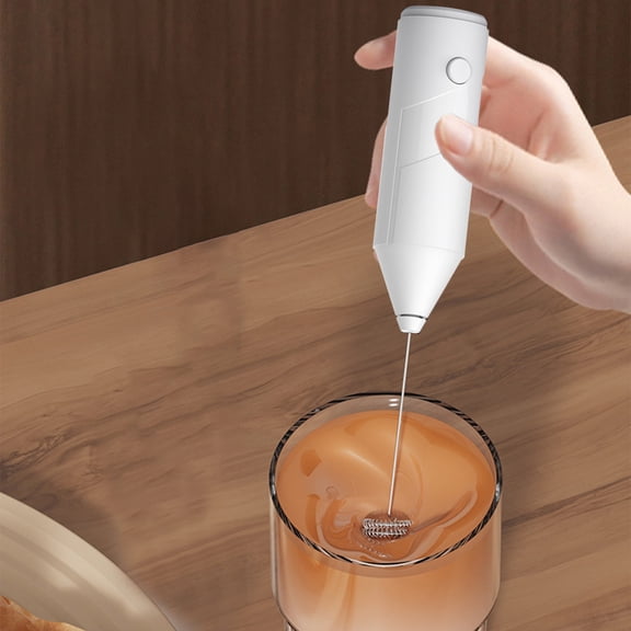 Brondbend Electric Milk Frother Maker Mini Coffee Maker Whisk Hand Coffee Frother Cappuccino Creamer-Customers Need To Provide 2 AA Batteries