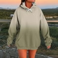 thumbnail image 1 of Brondbend Hoodies for Woman Womens Pullover Long Sleeved Pockets Drawstring Pullover Print Soft Stylish Loose Tops Lady Hiking Workout Fall Winter Wear Khaki, 1 of 4