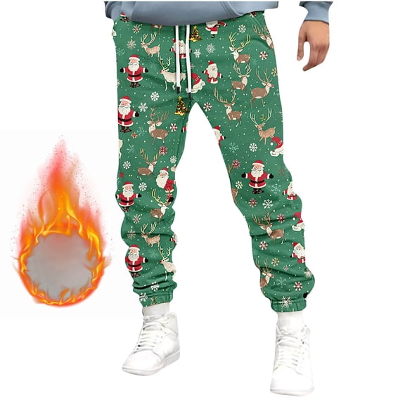 Brondbend Jogger Sweatpants Men Joggers Lace-up Pocket Workout Pants Stretchy High Waist Print Casual Sport Trousers Tapered Athletic Fall Winter Pants Army Green