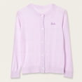 thumbnail image 1 of Brondbend Kids Knit Sweater Girls Cardigan Sweaters Crewneck Long Sleeved Solid Knitted Cotton top Children's Cute Button Casual Coat Loose Fall Winter Versatile Comfortable Outerwear,Purple, 1 of 2