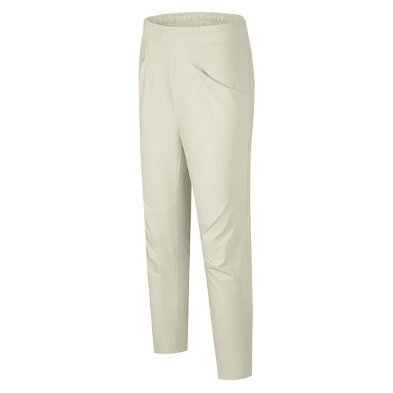 Brondbend Mens Pants Casual Mens Straight Fit Pants Stretch High Waist Pocket Trousers Solid Soft Stylish Loose Trousers at Home Fall Winter Pants Beige