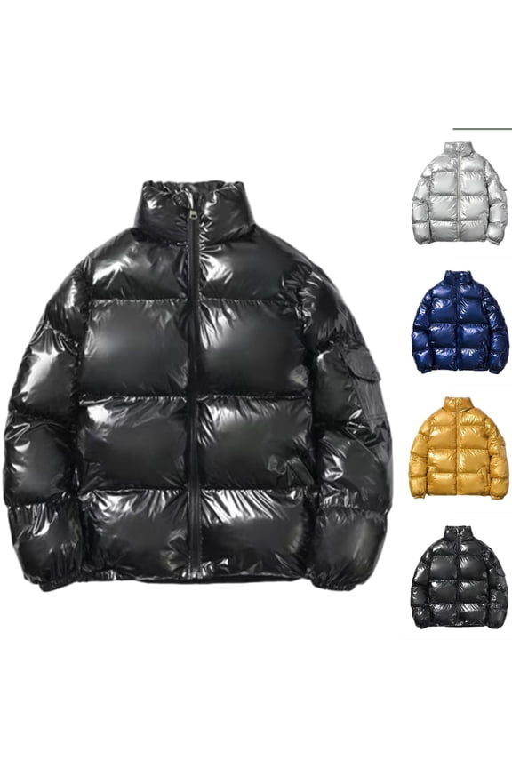 Mens Jackets Fall Mens Coats Mock Neck Long Sleeved Zipper Outerwear Solid Color Comfy Stylish Jacket Loose Fit Daily Tops Black