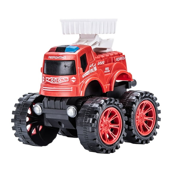 Brondbend Printing Frictional Toy Car Children Shock Absorbing off-Road Vehicle Toys 360° Rotating Drift Stunt-Country Toy Car Toddler Toys Kids Toys