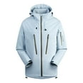 thumbnail image 1 of Brondbend Rain Jacket Men Waterproof Men's Spring and Charge Coat Thin Outdoor Mountaineering and Riding Windproof Work Coat Loose Fit Outdoor Trendy Hiking Versatile,Light Blue, 1 of 2