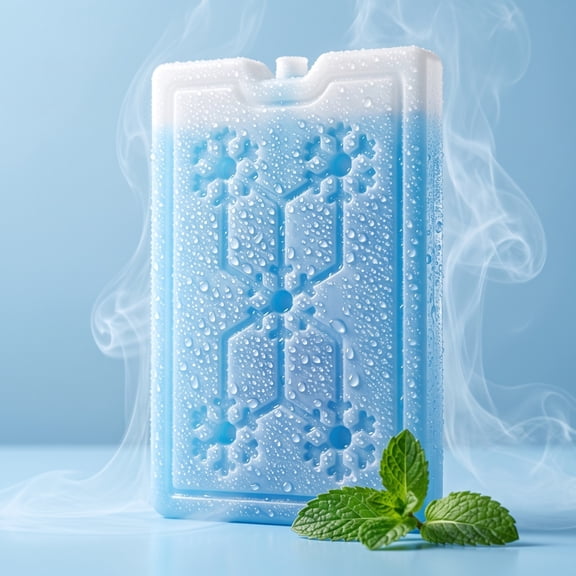 Brondbend Reusable Ice Board Prefilled No Water Injection Long Lasting Coolant Pack Food Safe Plastic Cooler Brick Leak Proof Freezer Block Portable Camping Picnic Refrigeration
