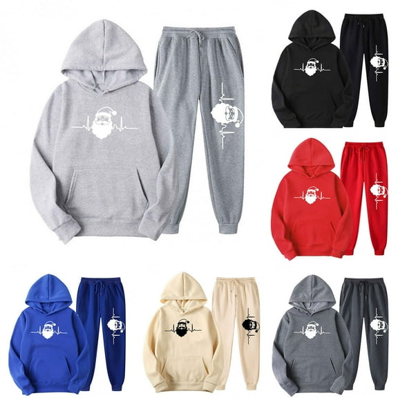 Brondbend Sweatpant Set Women Hoodie for Woman Long Sleeved Pocket Drawstring Pullover Printed Stretchy Waist Jogger Outfits Comfortable Loose Tracksuits Going out Fall Winter Sets Beige