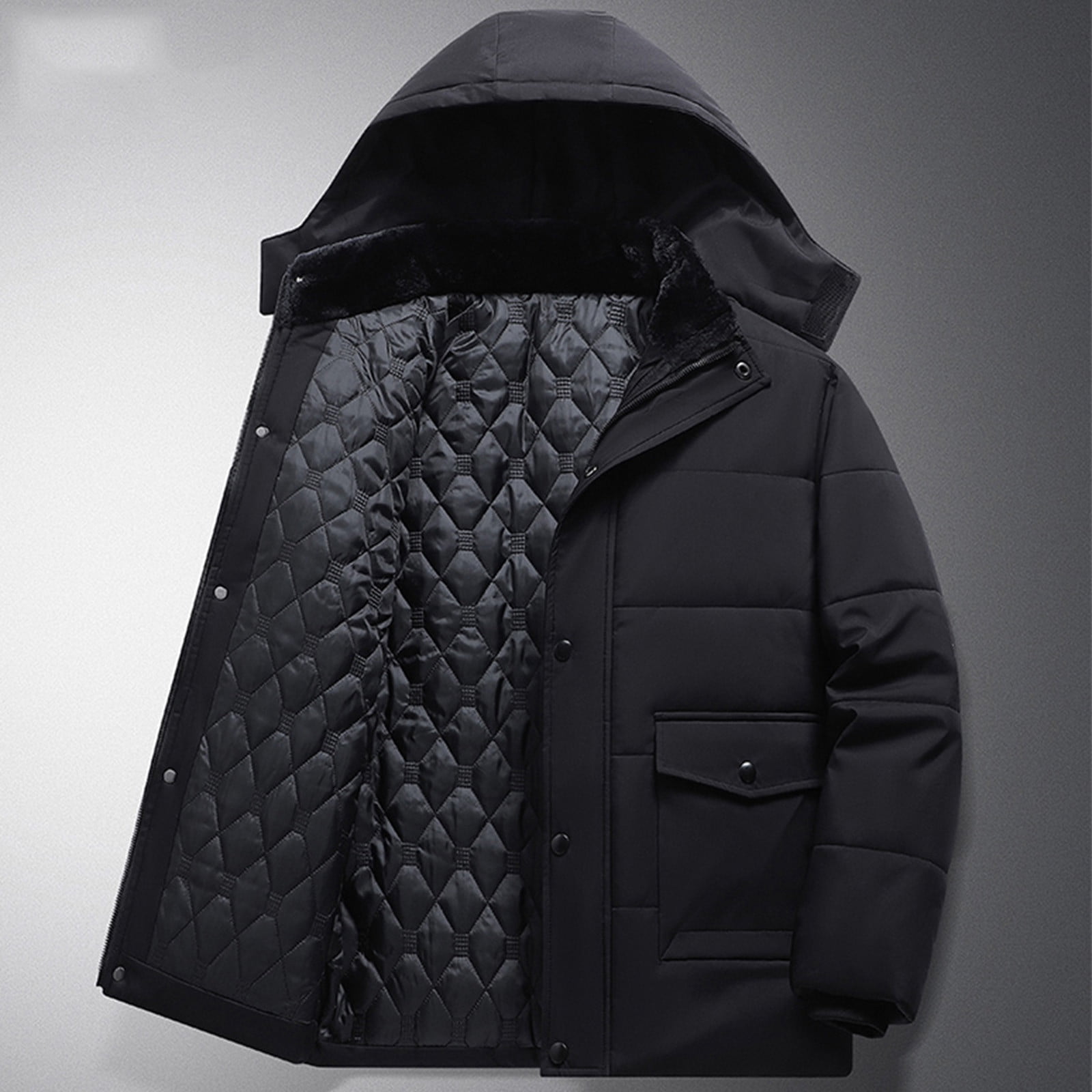 Warm Men's Hooded Winter Coat main image 1