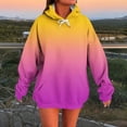 thumbnail image 1 of Brondbend Woman Hoodies Sweatshirt Women Long Sleeved Drawstring Pocket Pullover Print Comfy Relaxed Oversized Tops Lady Climb Mountains Fall Winter Wear Yellow, 1 of 4