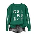 thumbnail image 1 of Brondbend Womans Sweatshirts Pullovers for Women Crewneck Long Sleeve Printed Casual Top Plus Size Fall Winter Fashion Party Outdoor Workout Clothes,Army Green, 1 of 2