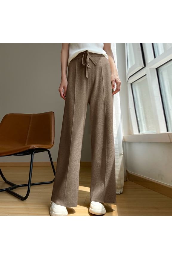 Womens Jogger Sweatpants High Elastic Waisted Solid Color Straightleg Drawstring Casual Trousers Loose Fit Winter Warm Running Fitness Comfortable Sports Pants,Purple