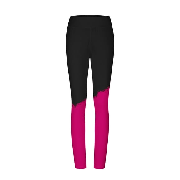 Brondbend Yoga Pants Women Leggings Stretchy Waist Belly Control Workout Trousers Multicolor Stylish Tights Slim Fit Outdoor Athletic Jogger Hot Pink