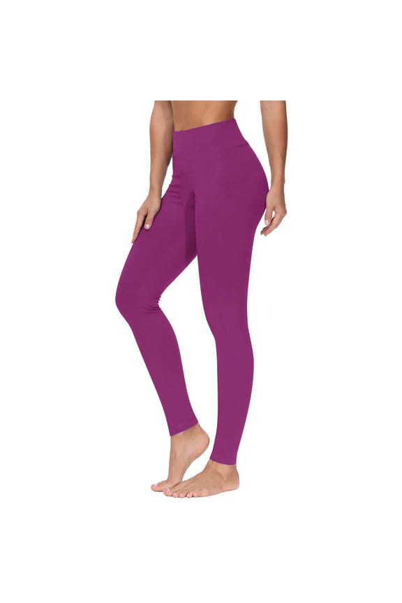 Yoga Pants for Women Leggings for Women High Waist Belly Control Solid Color Butt Lift Athletic Pants Slim Gym Running Sport Comfy Fall Winter Hiking Tights