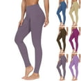 thumbnail image 1 of Brondbend Yoga Pants for Women Leggings for Women High Waist Belly Control Solid Color Butt Lift Athletic Pants Slim Gym Running Sport Comfy Fall Winter Hiking Tights, 1 of 5