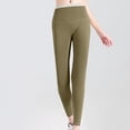 thumbnail image 1 of Brondbend Yoga Pants Women Soft Leggings for Women Elastic High Waisted Belly Control Workout Trousers Solid Color Fashion Tights Slim Fit Going out Climb Jogger Green, 1 of 5