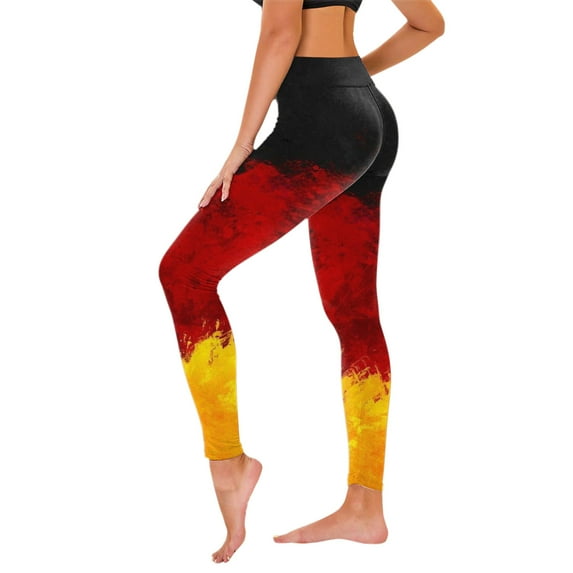 Brondbend Yoga Pants Yoga Pants Women Stretchy Waist Belly Control Workout Trousers Multicolor Comfortable Tights Slim Fit Weekend Athletic Jogger Red