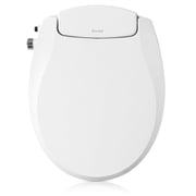 Brondell Bidet Toilet Seat Non-Electric Swash Seat, Fits Round Toilets, White   Dual Nozzle System, Ambient Water Temperature   Bidet with Easy Installation