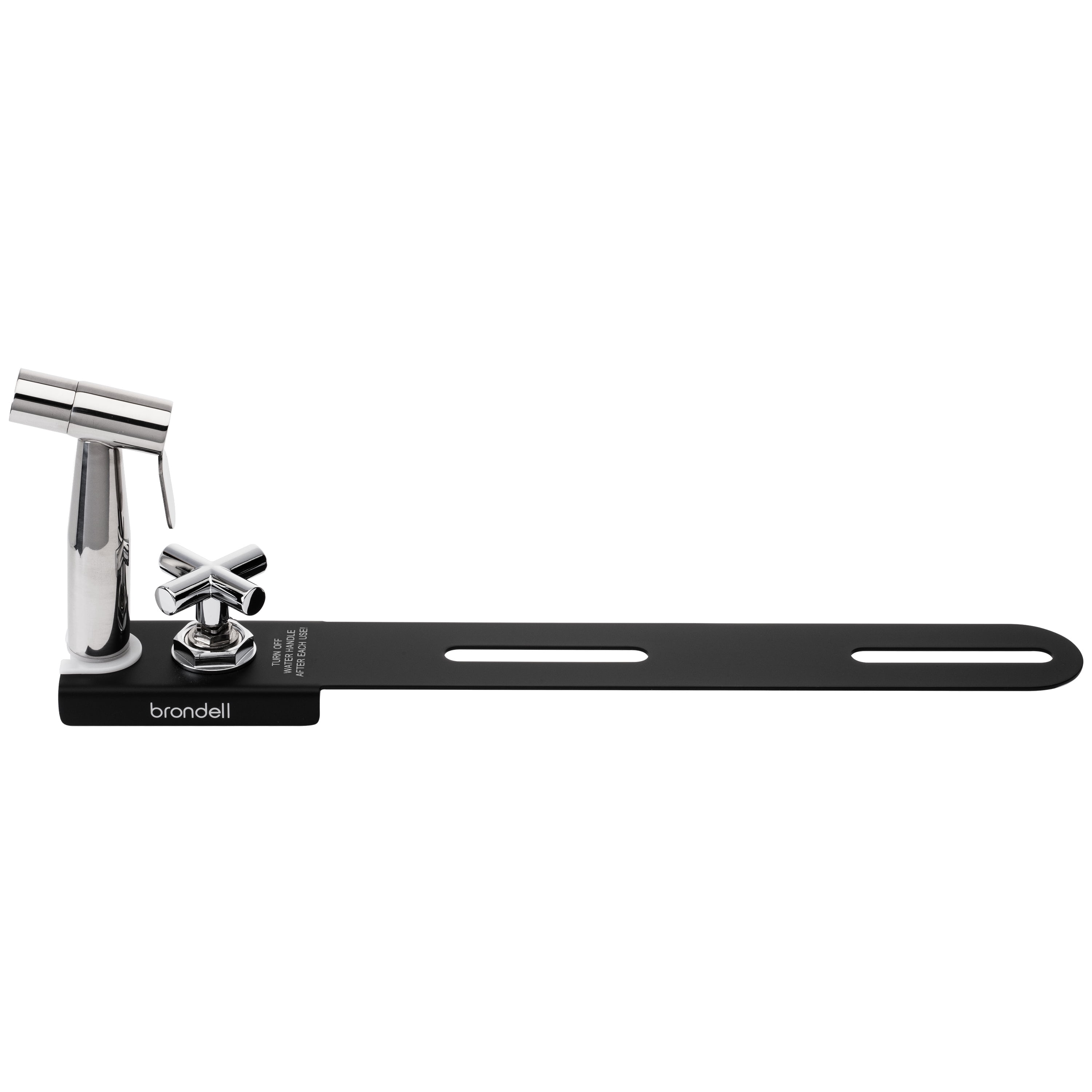 CleanSpa Luxury Hand-Held Bidet Holster with Integrated Shut Off, Black