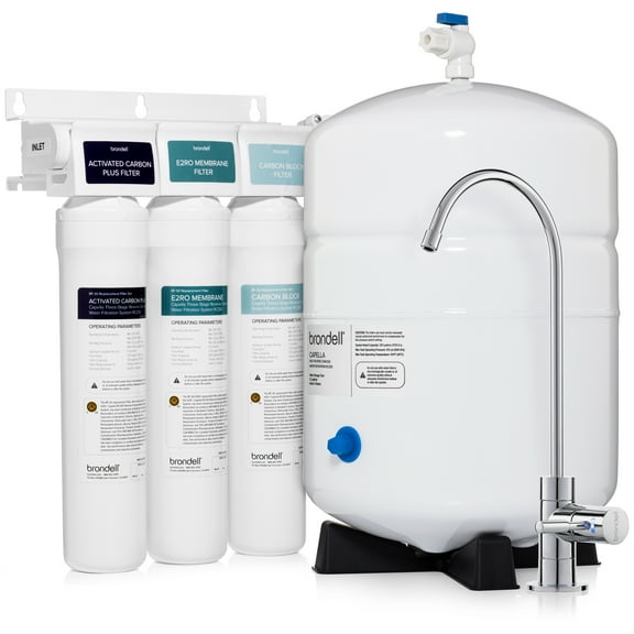 Brondell H2O+ Capella RC250 Reverse Osmosis Super Eco-Efficient Water Filtration System