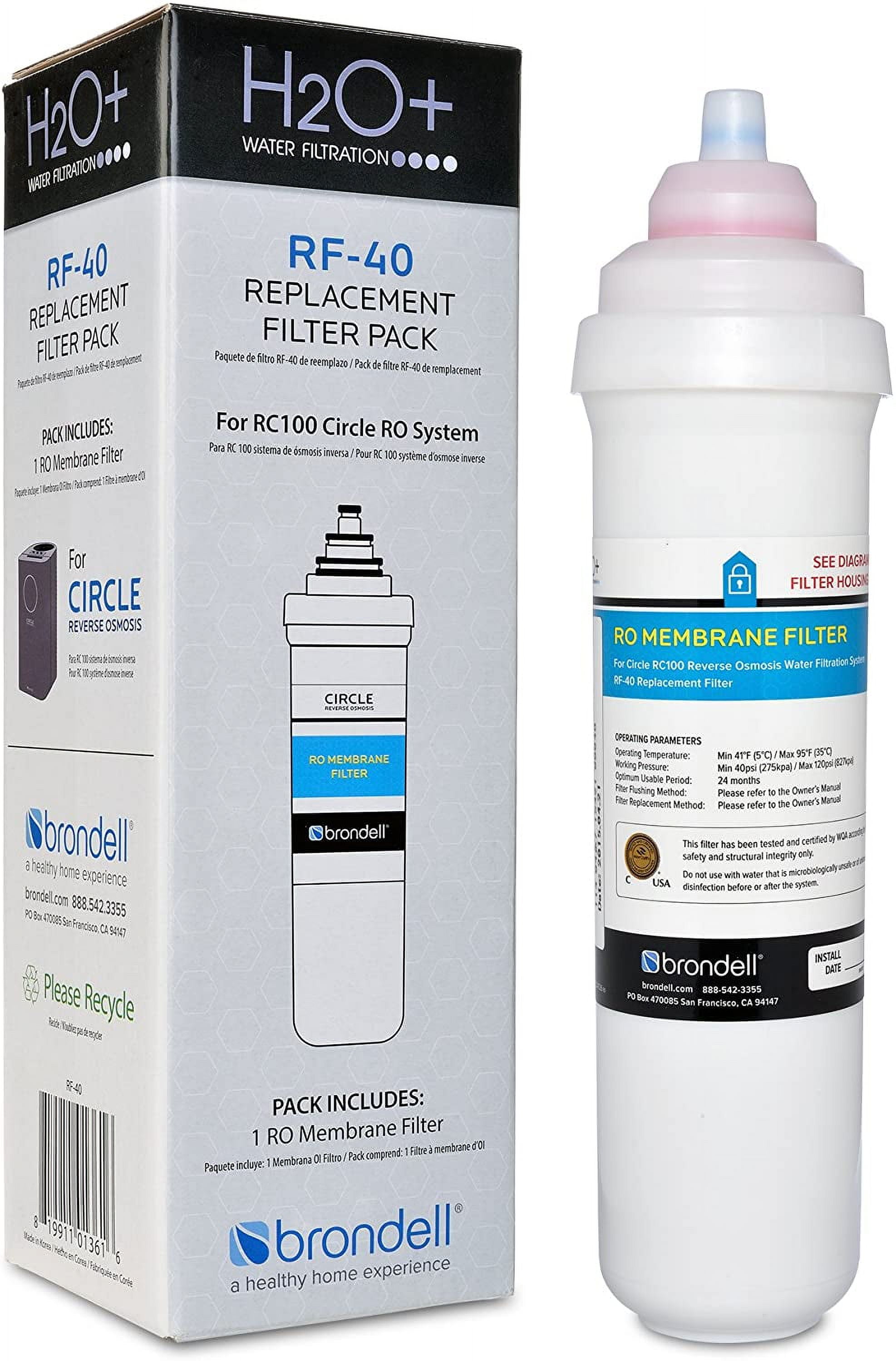 Brondell H2O+ Circle RO Membrane Replacement Filter