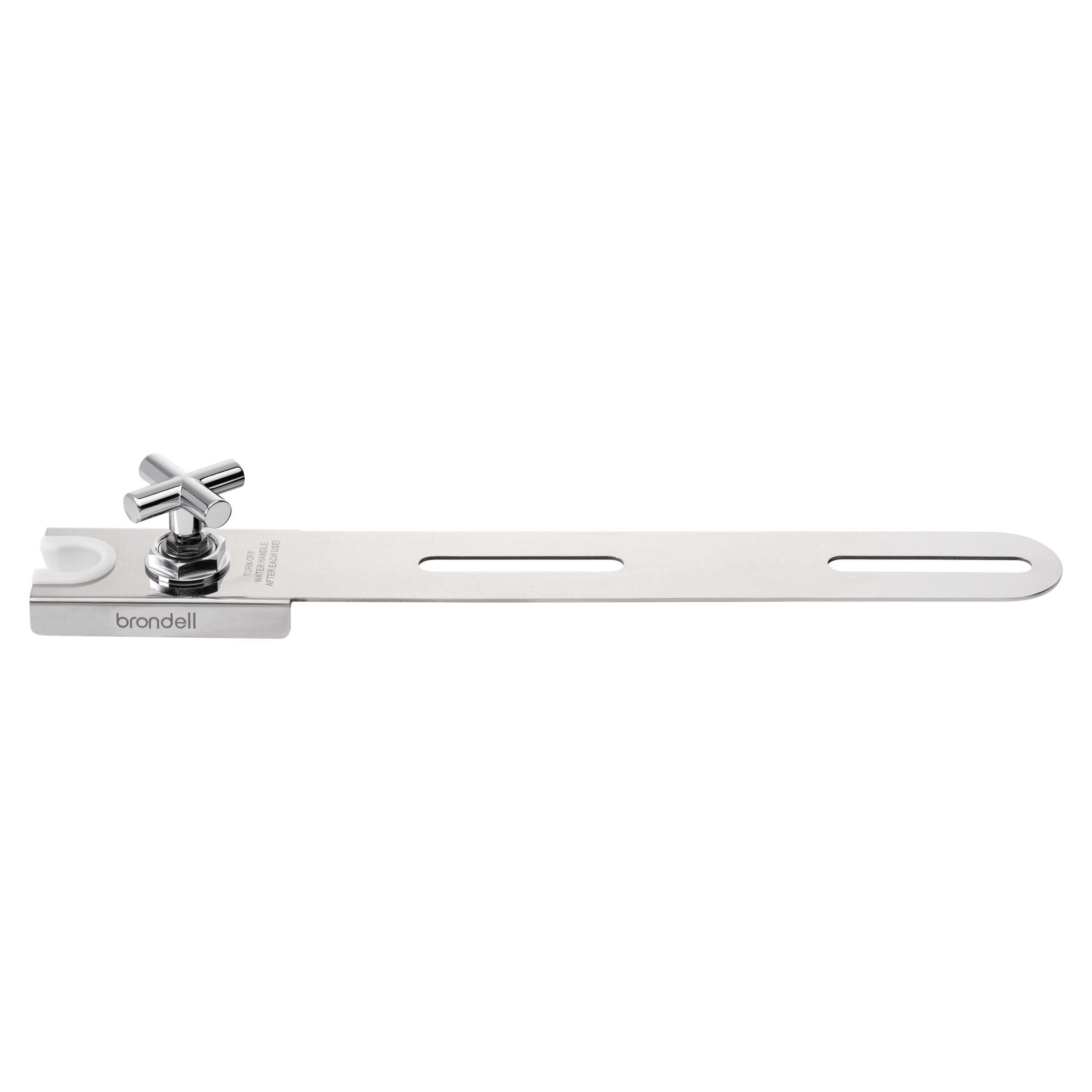 Stainless Steel Hand-Held Bidet Holster with Integrated Shut Off