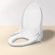Brondell OmigoGS Essential Bidet Toilet Seat, Elongated White