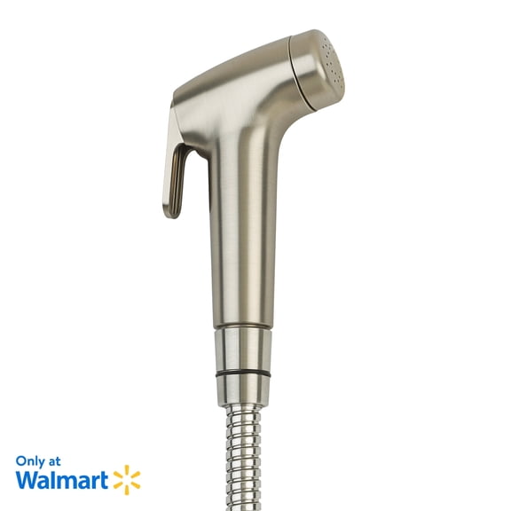 Brondell Rinslet Hand-Held Bidet in Brushed Nickel Finish, Silver