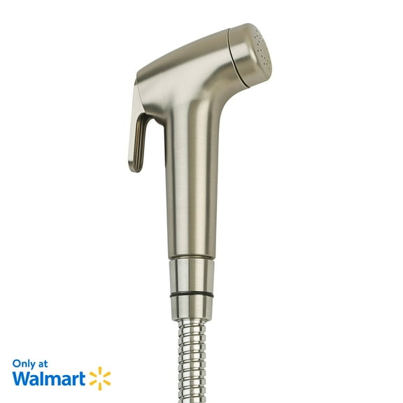 Brondell Rinslet Hand-Held Bidet in Brushed Nickel Finish, Silver