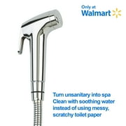 Brondell Rinslet Hand-Held Bidet Sprayer, Easy to Install and Operate, Works on all Toilet Fixtures, Chrome Finish