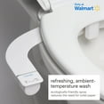 thumbnail image 1 of Brondell Rinslet Single Nozzle Ambient Temperature Bidet Attachment, 1 Size,  Fits Seamlessly Under Existing Toilet Seats, White, Single Unit, 1 of 15