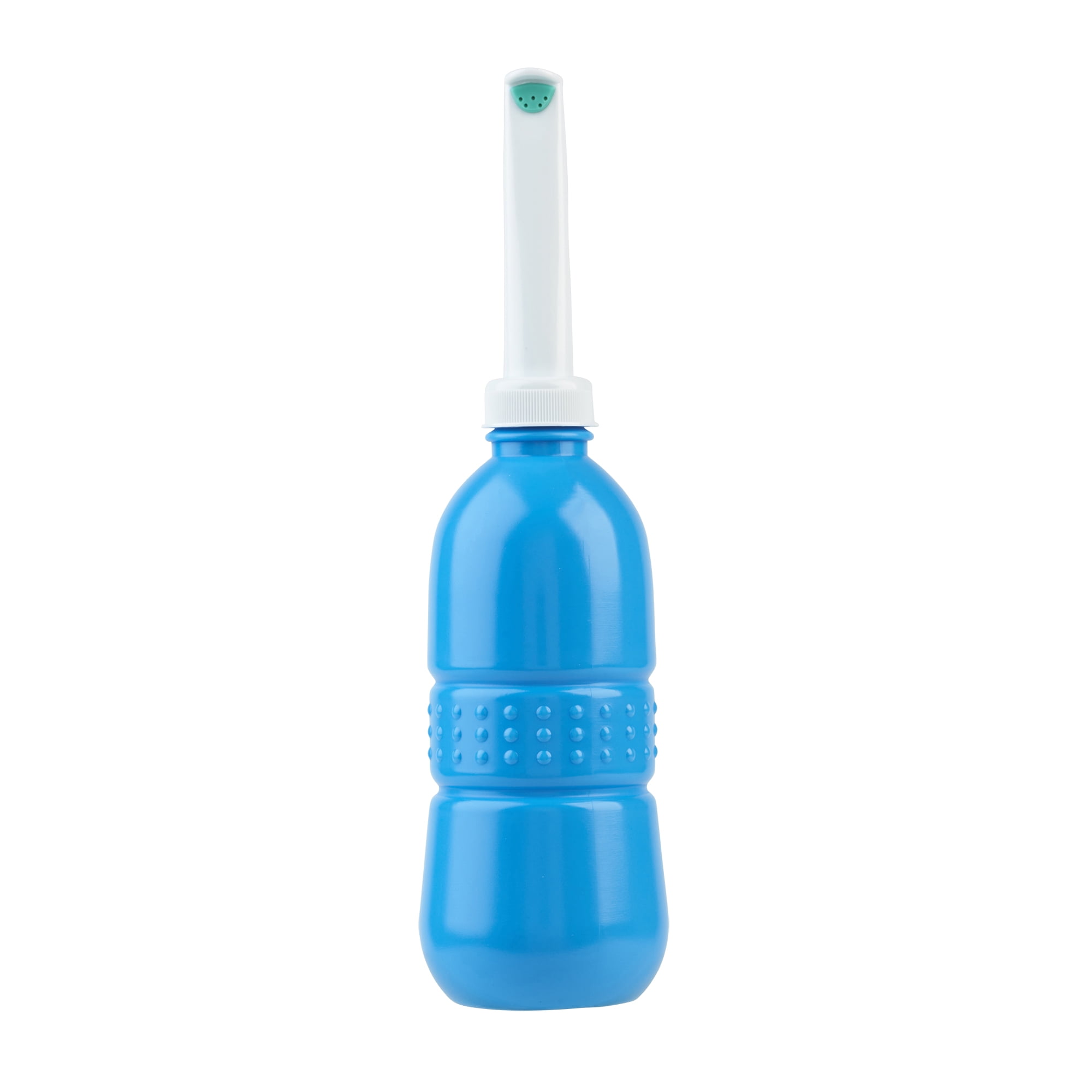Compact Blue and White Travel Bidet with Ergonomic Nozzle