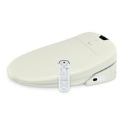 Brondell Swash 1400 Luxury Bidet Toilet Seat-Round, Biscuit