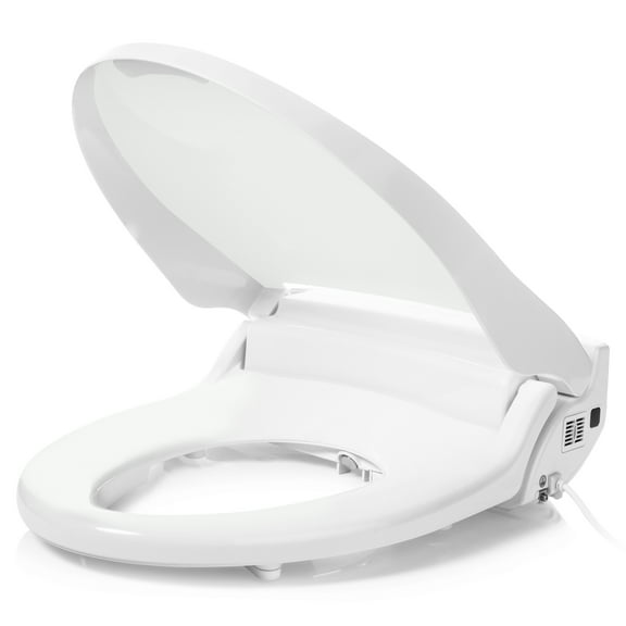 Brondell Swash DR802 Advanced Bidet Toilet Seat with Remote Control, Round White