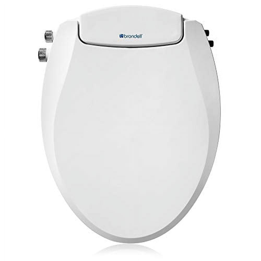 Brondell Swash EcoSeat 102 18.47 x 14.25 Non-Electric Bidet Toilet Seats White