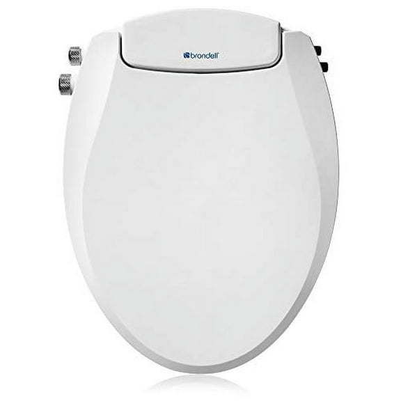 Brondell Swash EcoSeat 102 18.47 x 14.25 Non-Electric Bidet Toilet Seats White
