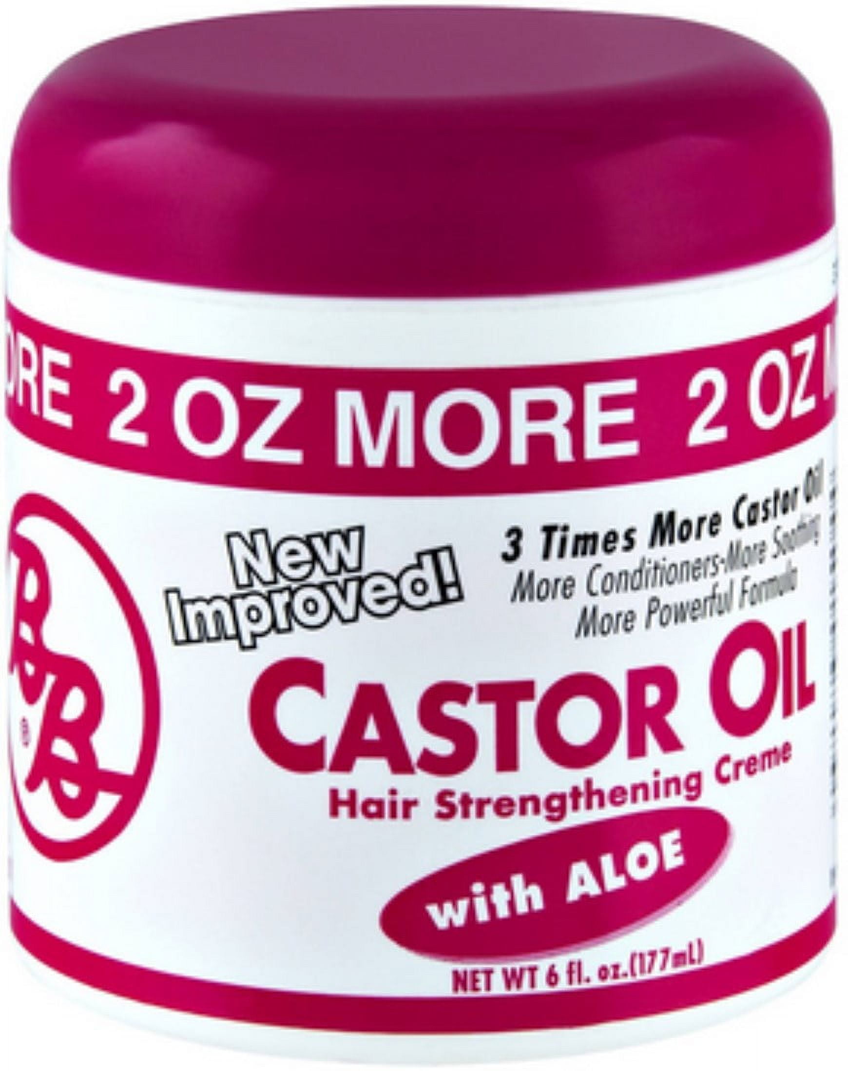 Bronner Brothers Castor Oil Hair Strengthening Creme with Aloe 6 oz