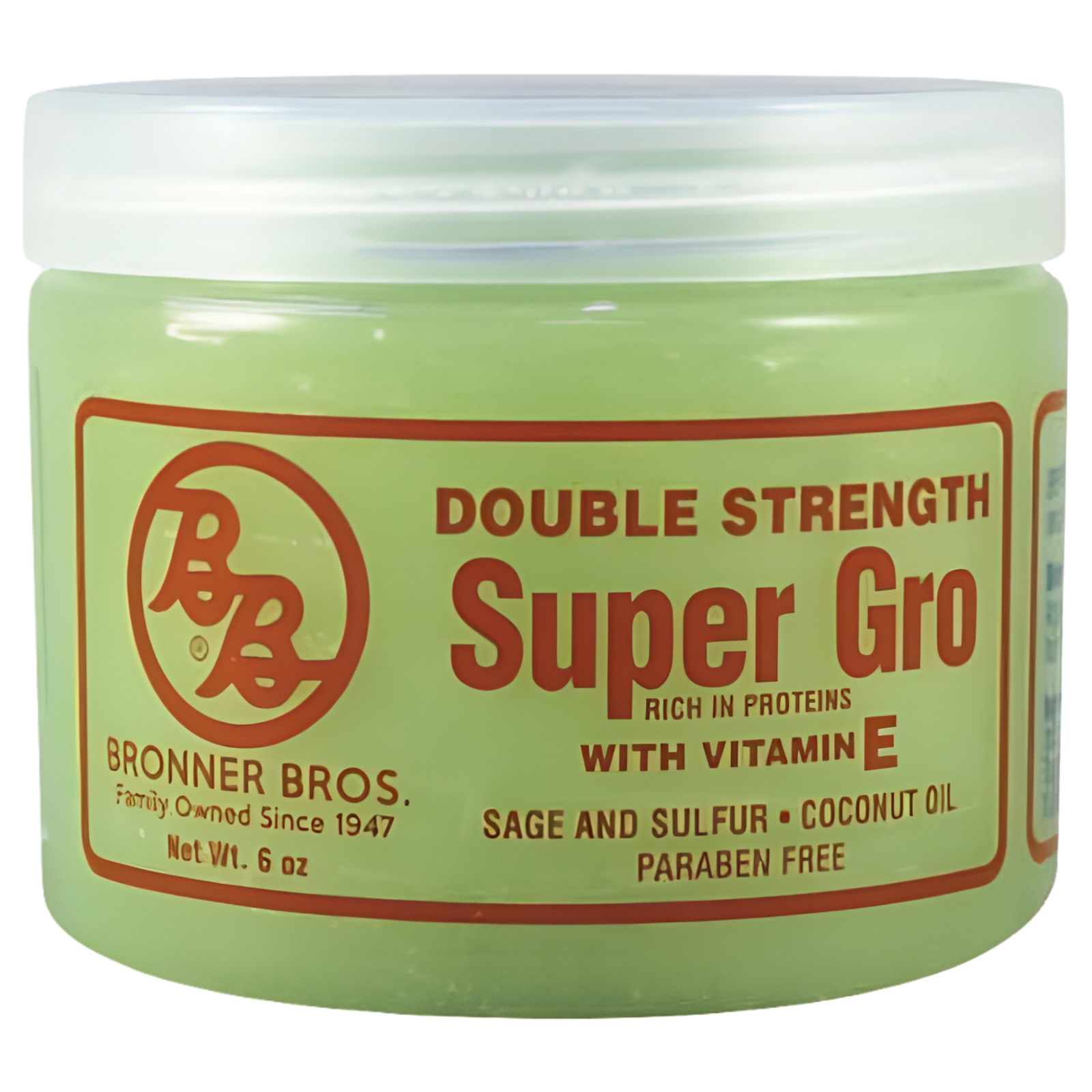 Bronner Brothers Double Strength Super Gro Treatment with Vitamin E 6 oz