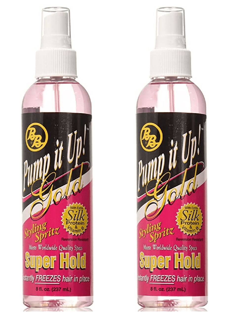 Bronner Pump It up! Gold Styling Spritz Super Hold Hair Spray, 8