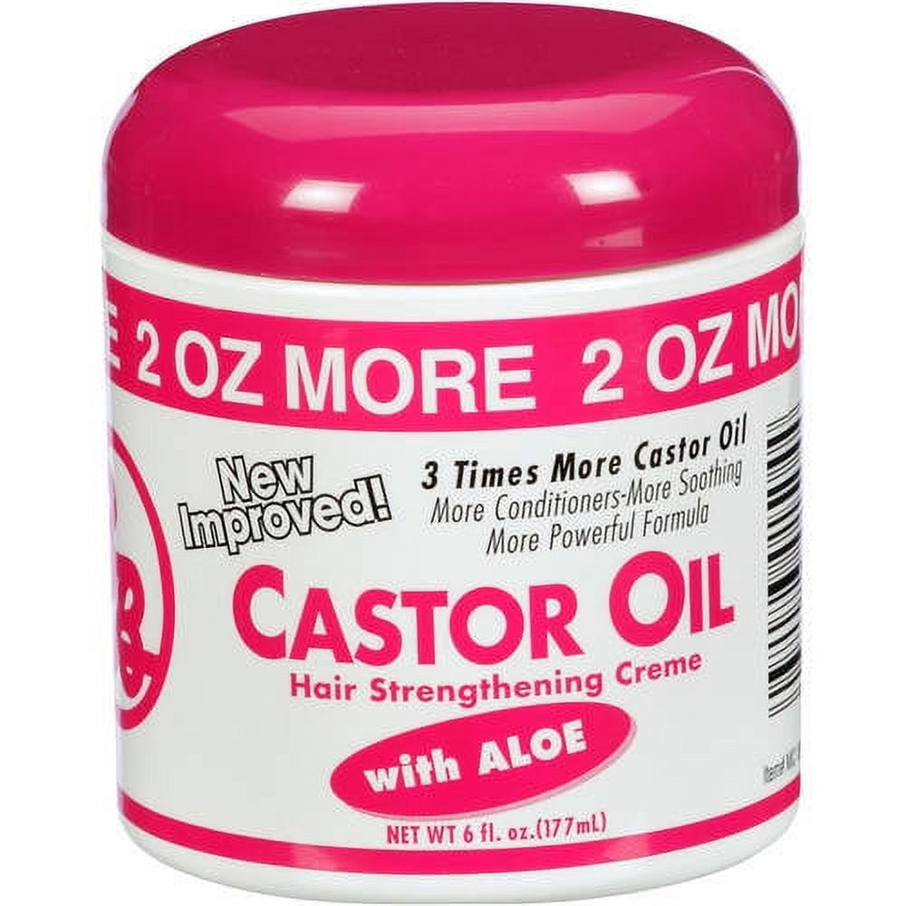 Bronner Brothers Scalp Care Strengthening Hair Styling Cream with Castor Oil, 6 fl oz