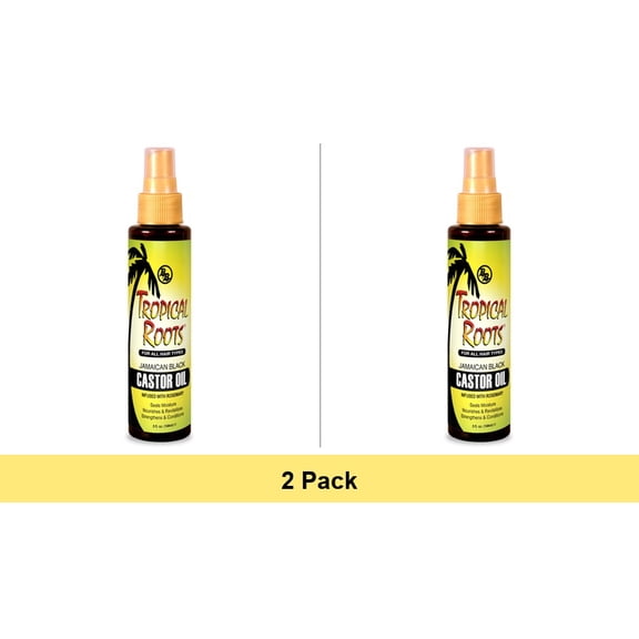 Bronner Brothers Tropical Roots Jamaican Black Castor Oil Hair Conditioner, 5 fl oz - 2 Pack