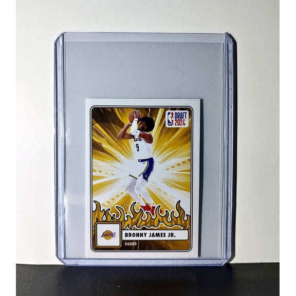 Bronny James Jr. Rookie Draft 2024-25 Panini NBA #98 Sticker Los Angeles Lakers