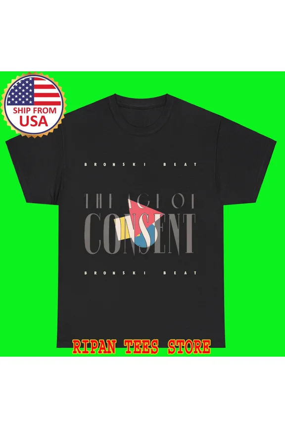 Bronski Beat The Age Of Consent Black T-Shirt Size S - 5XL
