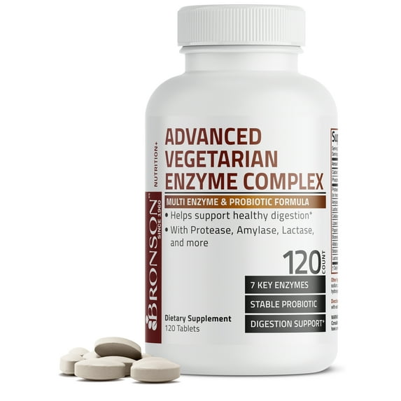Bronson Advanced Vegetarian Enzyme Complex, 120 Tablets
