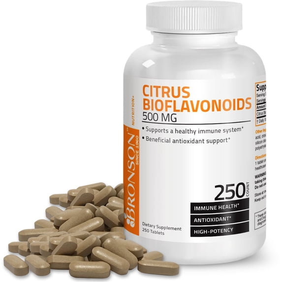 Bronson Citrus Bioflavonoids 500 mg, 250 Tablets