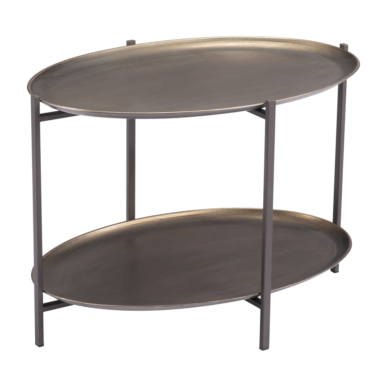 Bronson Bronze Round Metal Boho Chic Cocktail Table