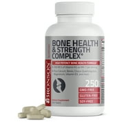 Bronson High Potency Bone Health & Strength Complex Formula 200 MCG of Vitamin K2 as MK7, Plus Calcium, Boron, Cissus Quadrangularis, Magnesium, Vitamin D3, and More - Non-GMO, 120 Tablets